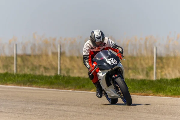 Motopark Roménia Roménia Abril 2017 Pilotos Desconhecidos Que Competem Bmu — Fotografia de Stock