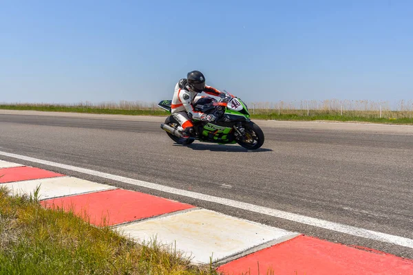 Motopark Roménia Roménia Abril 2017 Pilotos Desconhecidos Que Competem Bmu — Fotografia de Stock