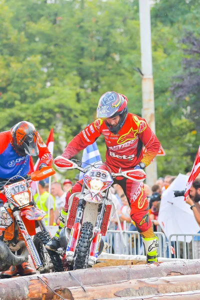 Sibiu Romania Julio Desconocida Competidora Red Bull Romaniacs Hard Enduro — Foto de Stock