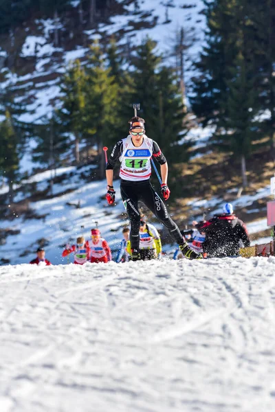 Cheile Gradistei Roamania Janeiro Competidor Desconhecido Campeonato Mundial Jovens Jovens — Fotografia de Stock