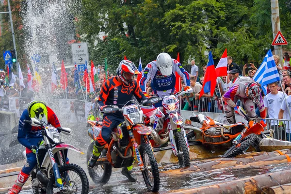 Sibiu Romania July Pesaing Tidak Diketahui Red Bull Romaniacs Hard — Stok Foto