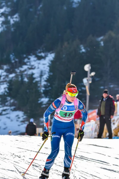 Cheile Gradistei Roamania Janeiro Competidor Desconhecido Campeonato Mundial Jovens Jovens — Fotografia de Stock