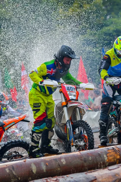 Sibiu Romania July Unknown Competitor Red Bull Romaniacs Hard Enduro — Stock Photo, Image