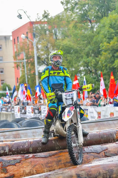 Sibiu Roménia Julho Competidor Desconhecido Red Bull Romaniacs Hard Enduro — Fotografia de Stock