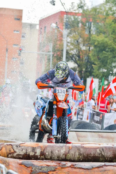 Sibiu Romania July Unknown Competitor Red Bull Romaniacs Hard Enduro — Stock Photo, Image