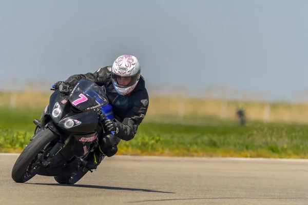 Motopark Romania Romania April 2017 Unknown Pilots Competing Bmu European — стоковое фото