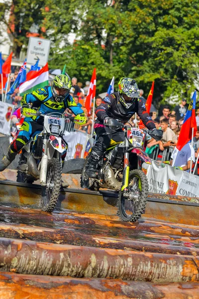 Sibiu Rumänien Juli Unbekannter Teilnehmer Bei Red Bull Romaniacs Hard — Stockfoto