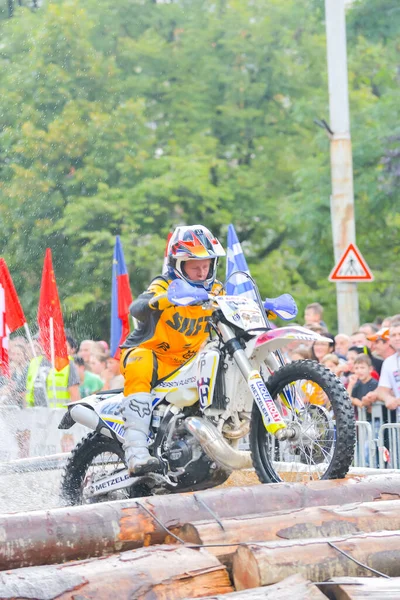 Sibiu Roménia Julho Competidor Desconhecido Red Bull Romaniacs Hard Enduro — Fotografia de Stock