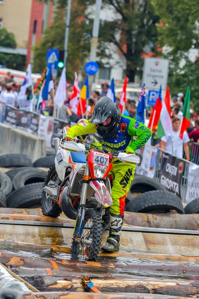 Sibiu Romania Julio Desconocida Competidora Red Bull Romaniacs Hard Enduro — Foto de Stock