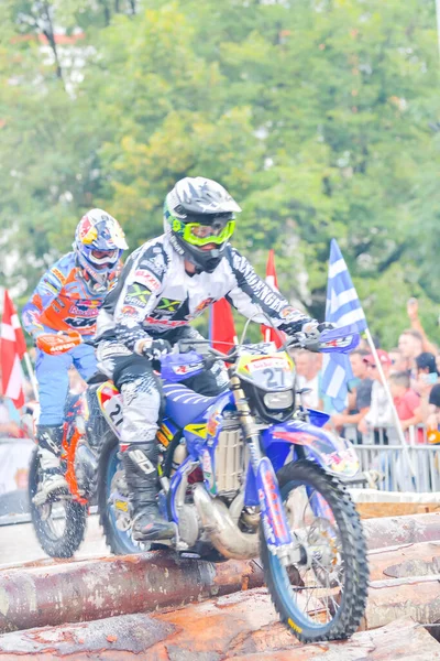 Sibiu Roménia Julho Competidor Desconhecido Red Bull Romaniacs Hard Enduro — Fotografia de Stock