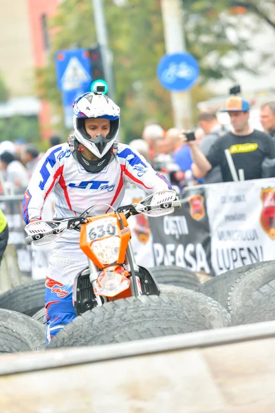 Sibiu Rumunia Lipiec Nieznany Zawodnik Red Bull Romaniacs Hard Enduro — Zdjęcie stockowe