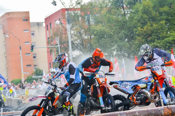 Sibiu Romania July Unknown Competitor Red Bull Romaniacs Hard Enduro — Stock Photo, Image