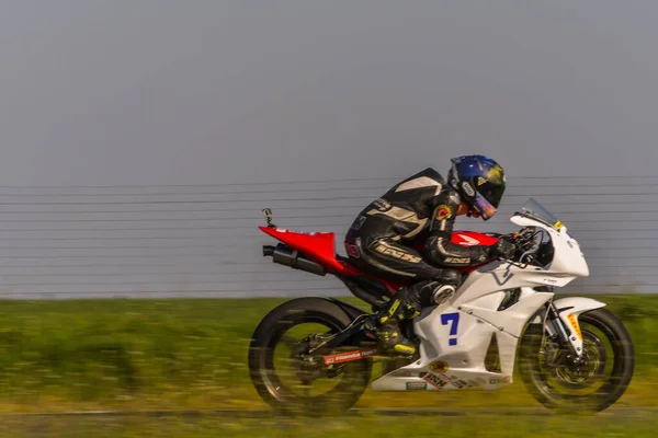 Motopark Roménia Roménia Abril 2017 Pilotos Desconhecidos Que Competem Bmu — Fotografia de Stock