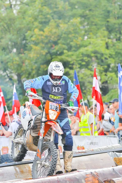 Sibiu Roménia Julho Competidor Desconhecido Red Bull Romaniacs Hard Enduro — Fotografia de Stock