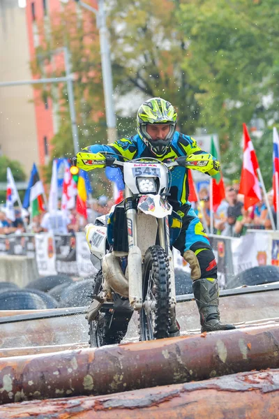 Sibiu Roménia Julho Competidor Desconhecido Red Bull Romaniacs Hard Enduro — Fotografia de Stock