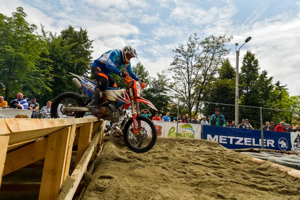 Sibiu Románia Július Ismeretlen Versenyző Red Bull Romaniacs Hard Enduro — Stock Fotó