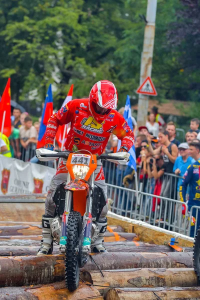 Sibiu Roménia Julho Competidor Desconhecido Red Bull Romaniacs Hard Enduro — Fotografia de Stock