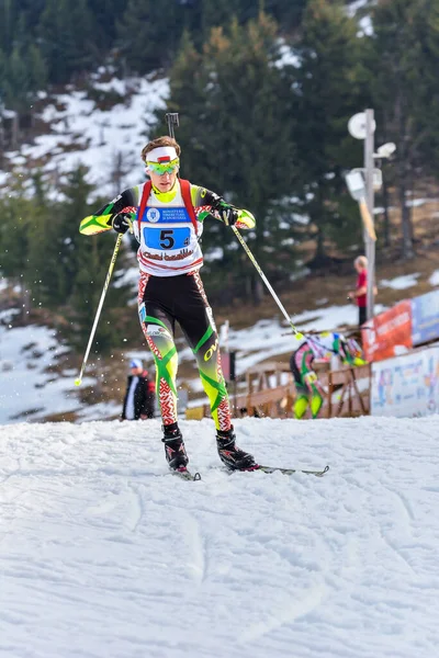 Cheile Gradistei Roamania Janeiro Competidor Desconhecido Campeonato Mundial Jovens Jovens — Fotografia de Stock