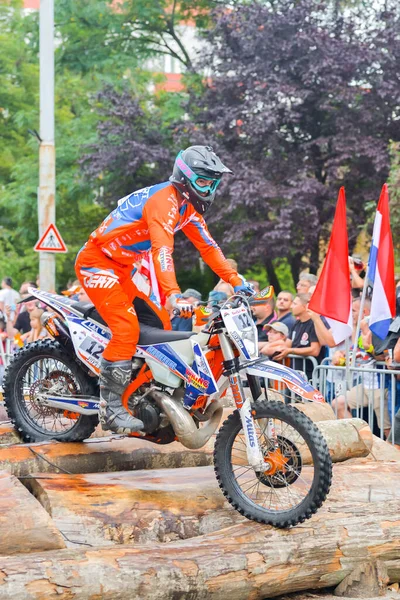 Sibiu Roménia Julho Competidor Desconhecido Red Bull Romaniacs Hard Enduro — Fotografia de Stock