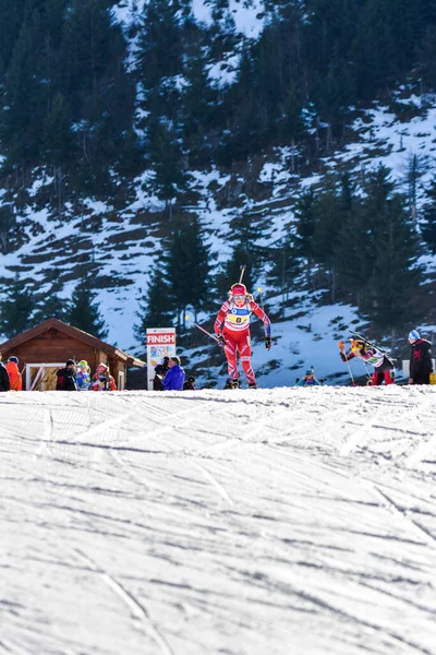 Cheile Gradistei Roamania Janeiro Competidor Desconhecido Campeonato Mundial Jovens Jovens — Fotografia de Stock