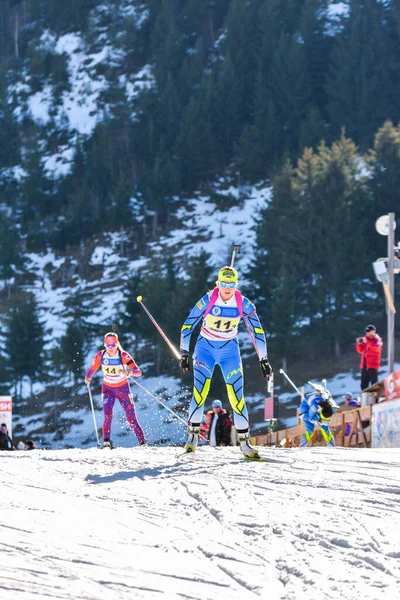 Cheile Gradistei Roamania Enero Desconocido Competidor Ibu Youth Junior World — Foto de Stock