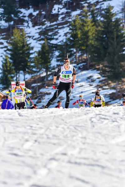 Cheile Gradistei Roamania Gennaio Sconosciuto Concorrente Campionati Mondiali Ibu Youth — Foto Stock