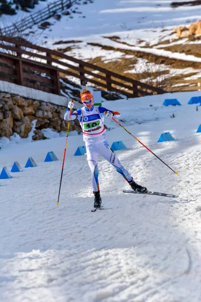 Cheile Gradistei Roamania Janeiro Competidor Desconhecido Campeonato Mundial Jovens Jovens — Fotografia de Stock