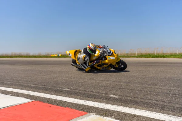 Motopark Rumänien Rumänien April 2017 Okända Piloter Tävlar Bmu Europeiska — Stockfoto