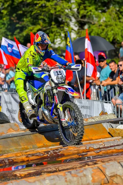 Sibiu Roménia Julho Competidor Desconhecido Red Bull Romaniacs Hard Enduro — Fotografia de Stock