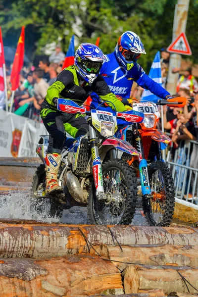 Sibiu Rumänien Juli Unbekannter Teilnehmer Bei Red Bull Romaniacs Hard — Stockfoto