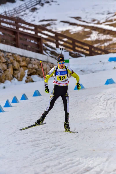 Cheile Gradistei Roamania Gennaio Sconosciuto Concorrente Campionati Mondiali Ibu Youth — Foto Stock