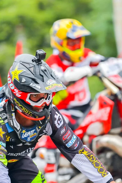 Sibiu Romania July Unknown Competitor Red Bull Romaniacs Hard Enduro — Stock Photo, Image