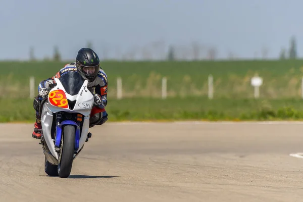 Motopark Roménia Roménia Abril 2017 Pilotos Desconhecidos Que Competem Bmu — Fotografia de Stock