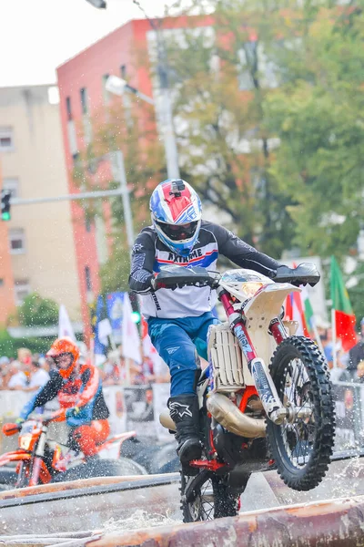 Sibiu Romania July Unknown Competitor Red Bull Romaniacs Hard Enduro — Stock Photo, Image