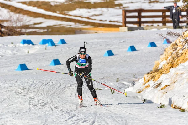 Cheile Gradistei Roamania Januari Onbekende Deelnemer Ibu Jeugd Junior Wereldkampioenschappen — Stockfoto