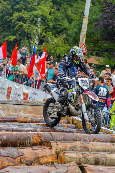 Sibiu Roménia Julho Competidor Desconhecido Red Bull Romaniacs Hard Enduro — Fotografia de Stock