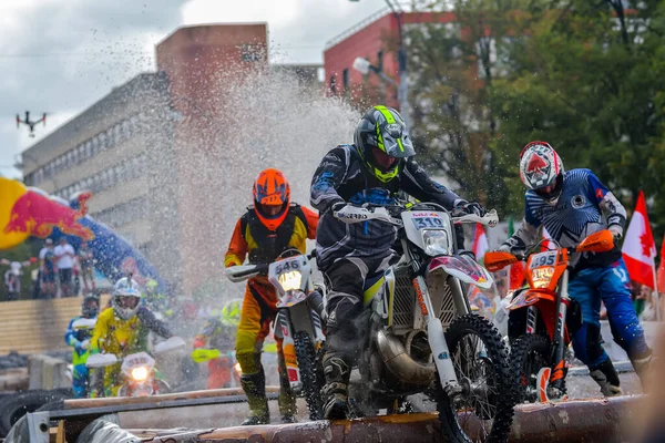 Sibiu Romania July Unknown Competitor Red Bull Romaniacs Hard Enduro — Stock Photo, Image