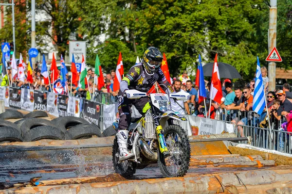 Sibiu Rumunsko Července Neznámý Konkurent Red Bull Romaniacs Hard Enduro — Stock fotografie