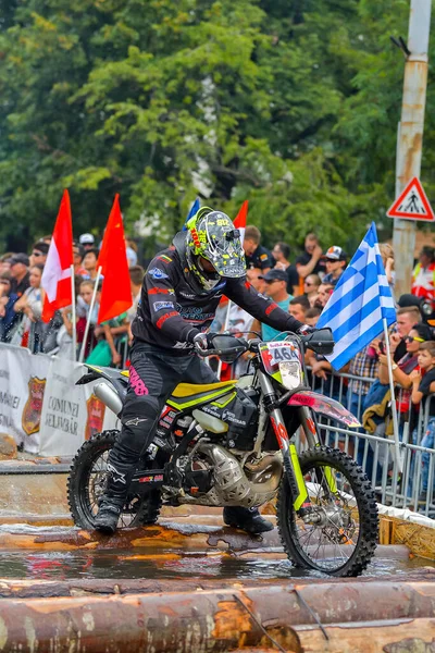 Sibiu Rumunia Lipiec Nieznany Zawodnik Red Bull Romaniacs Hard Enduro — Zdjęcie stockowe