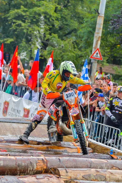 Sibiu Roménia Julho Competidor Desconhecido Red Bull Romaniacs Hard Enduro — Fotografia de Stock