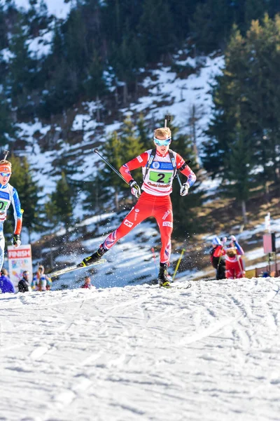 Cheile Gradistei Roamania Januar Unbekannter Teilnehmer Bei Ibu Jugend Juniorenweltmeisterschaften — Stockfoto