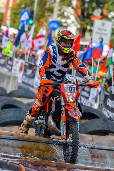 Sibiu Rumunsko Července Neznámý Konkurent Red Bull Romaniacs Hard Enduro — Stock fotografie