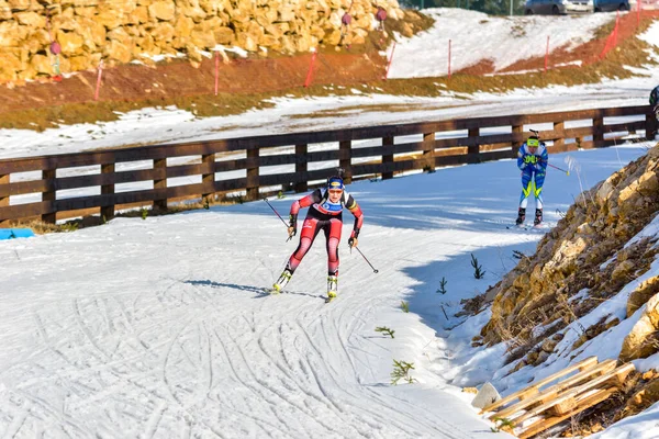 Cheile Gradistei Roamania Januar Unbekannter Teilnehmer Bei Ibu Jugend Juniorenweltmeisterschaften — Stockfoto