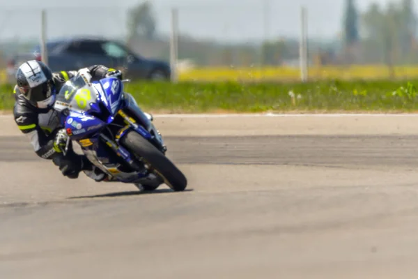 Motopark Rumania Rumania Abril 2017 Pilotos Desconocidos Compitiendo Bmu European — Foto de Stock