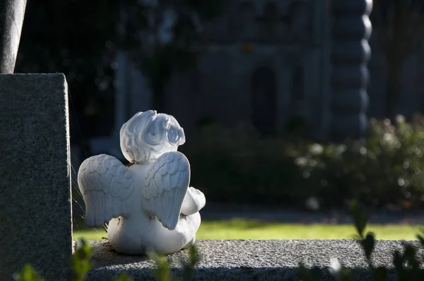 Dublin Irlanda Noviembre 2017 Angelito Sobre Tumba Cementerio Glasnevin — Foto de Stock