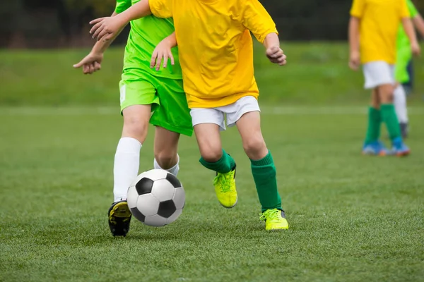 Football Match Children Training Football Soccer Tournament — Stock Photo, Image