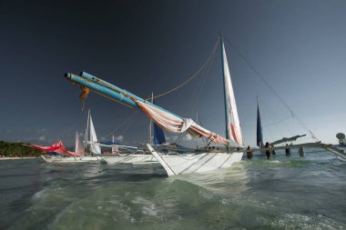 teknelerden Borakay, Filipinler beach civarındaki su