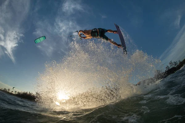 Kitesurf. — Fotografia de Stock