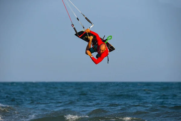Kitesurf Sur Les Vagues Mer Plage Mui Phan Thiet Binh — Photo