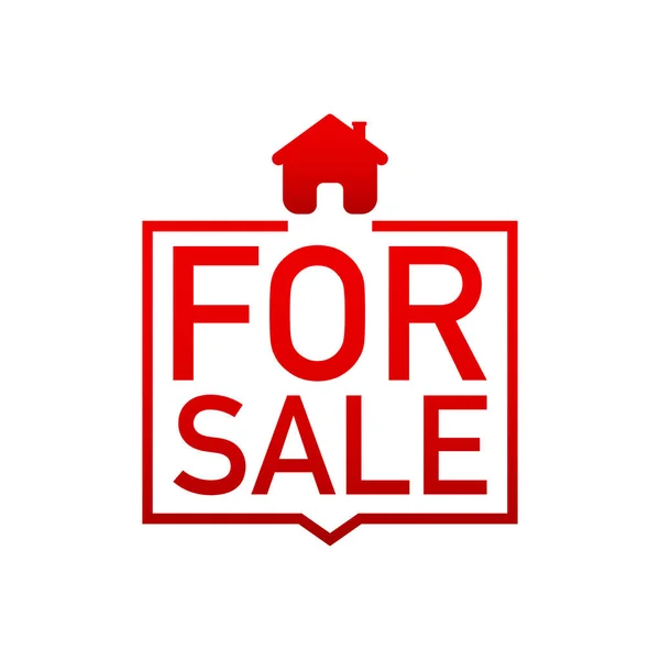 Home for sale sold sign. Vector illustration. — Stock Vector